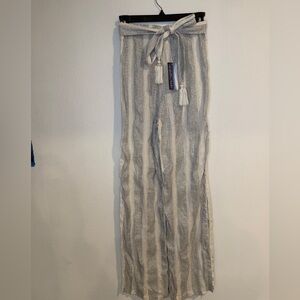 New With Tags Isabella Rose Biarritz Stripe Cover Up Beach Pants Women’s Small